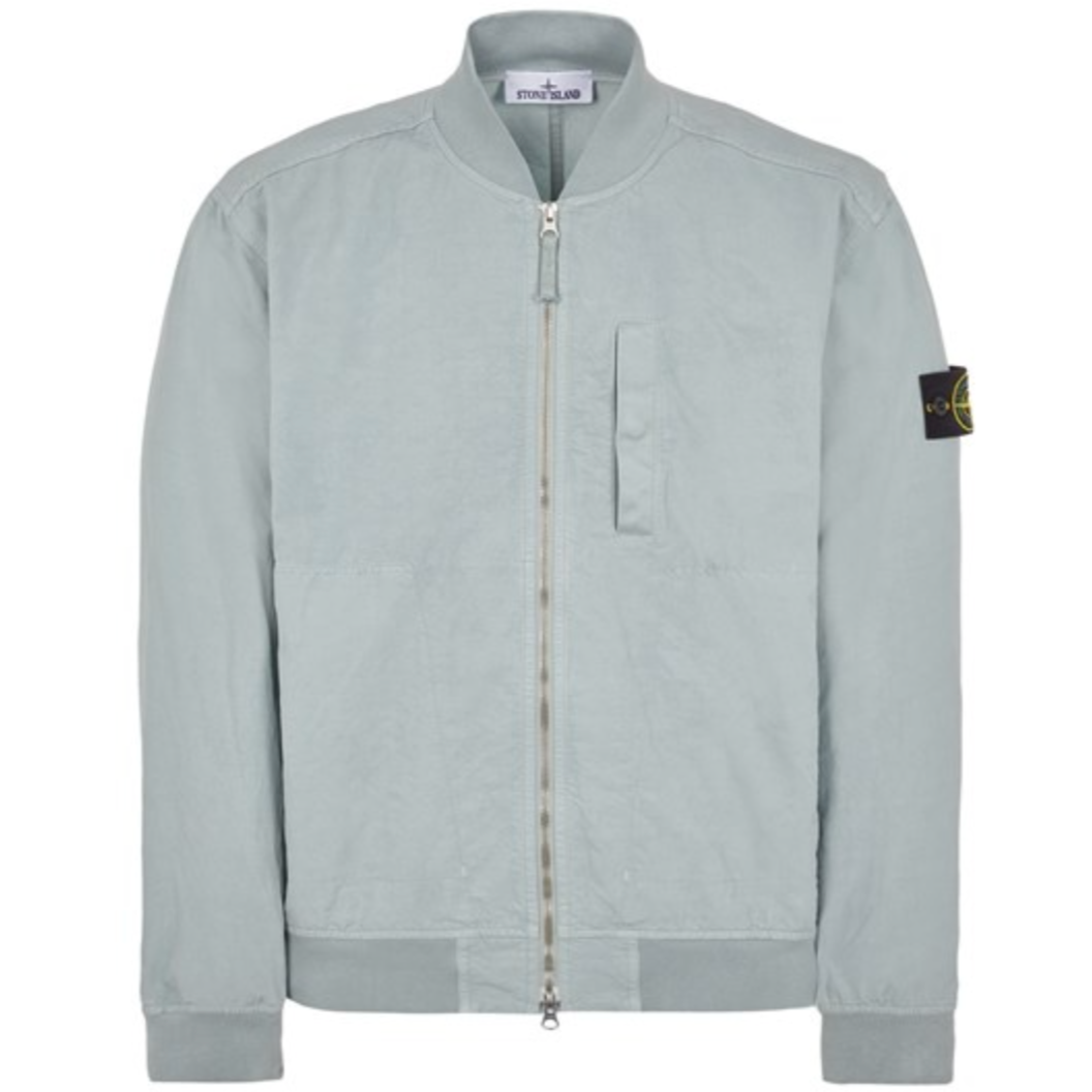 Stone Island Cupro Cotton Twill-TC Bomber Jacket