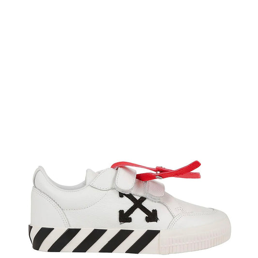 Kids Off-White Leather Vulcanised Trainers - DANYOUNGUK