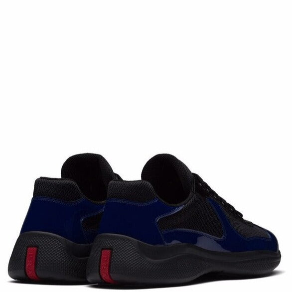 Prada Navy Patent Americas Cup Trainers - DANYOUNGUK