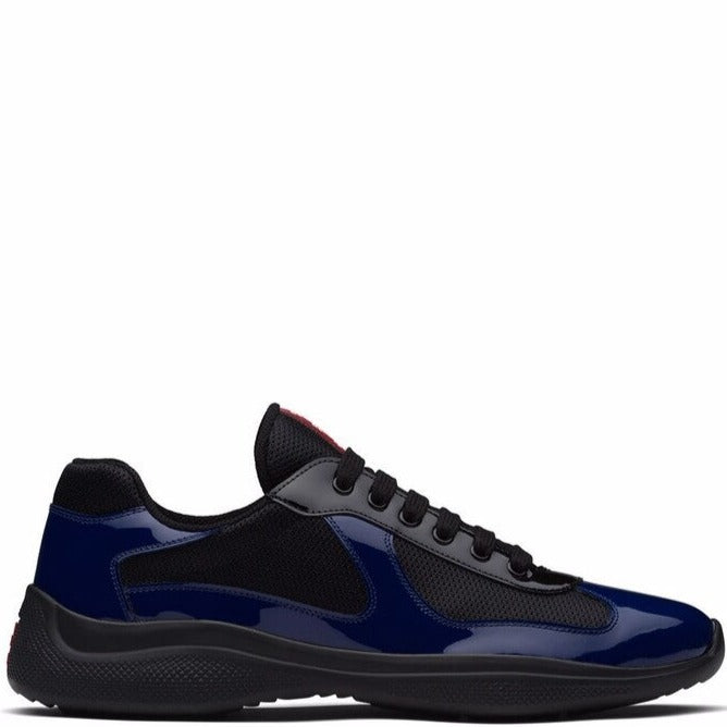 Prada Navy Patent Americas Cup Trainers - DANYOUNGUK