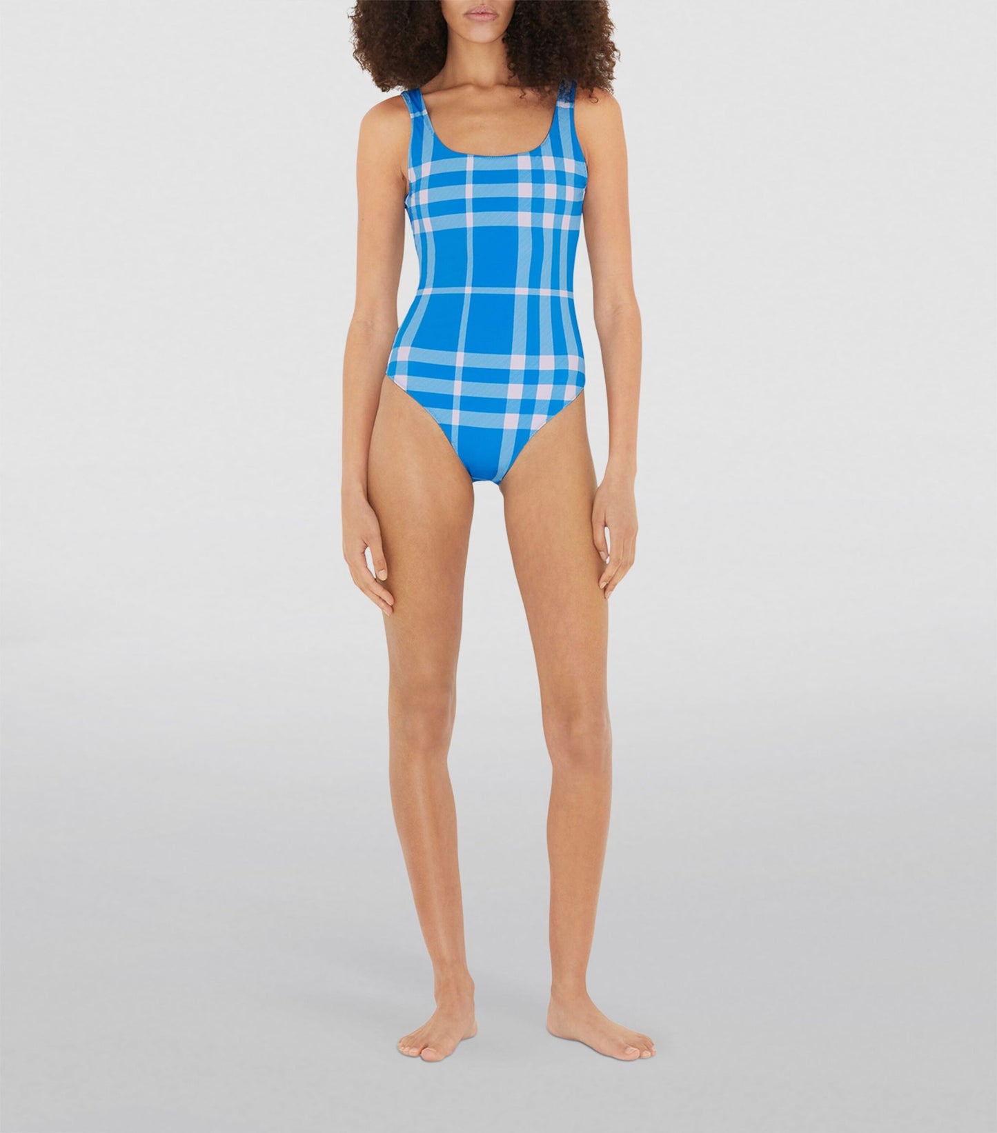 Womens Burberry Check Swimsuit