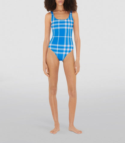 Womens Burberry Check Swimsuit