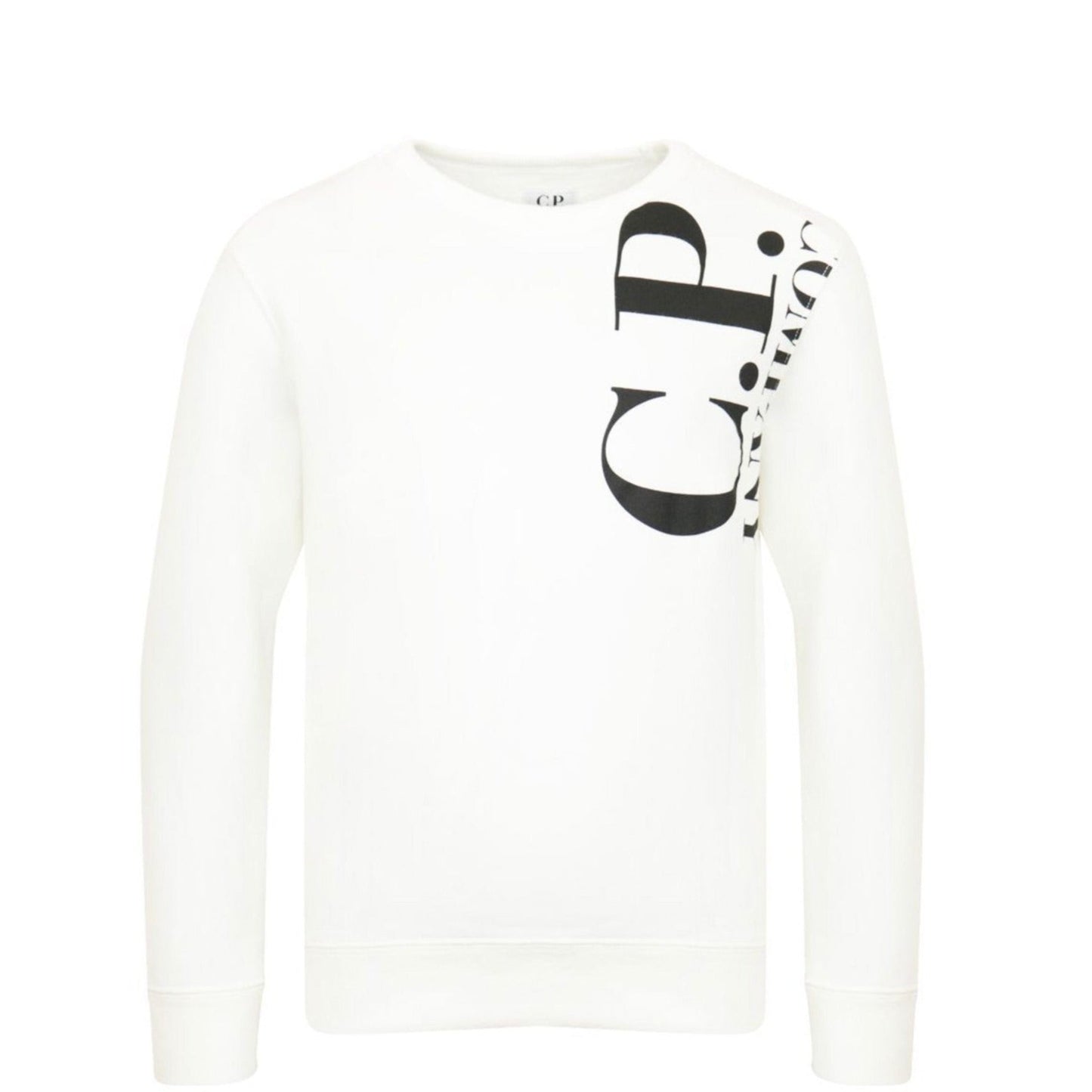 Kids CP Company White Logo Sweatshirt - DANYOUNGUK