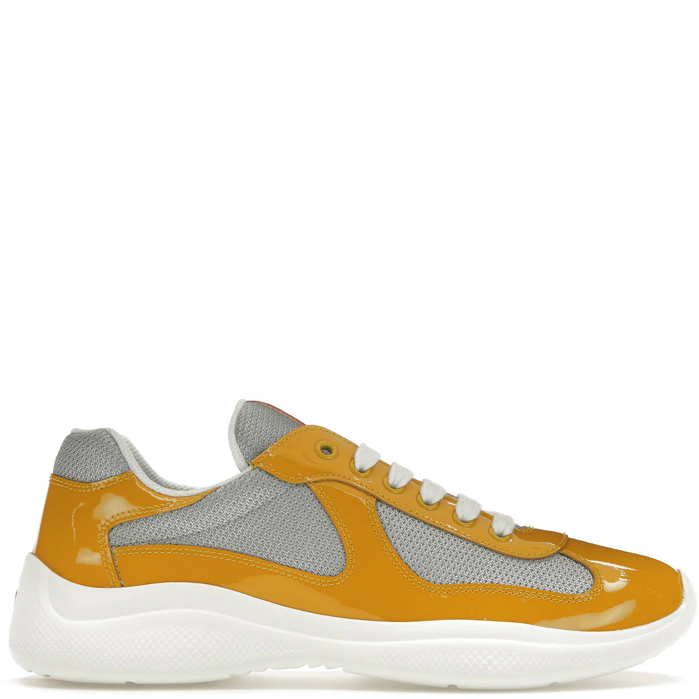 Prada Gold Patent Americas Cup Trainers - DANYOUNGUK