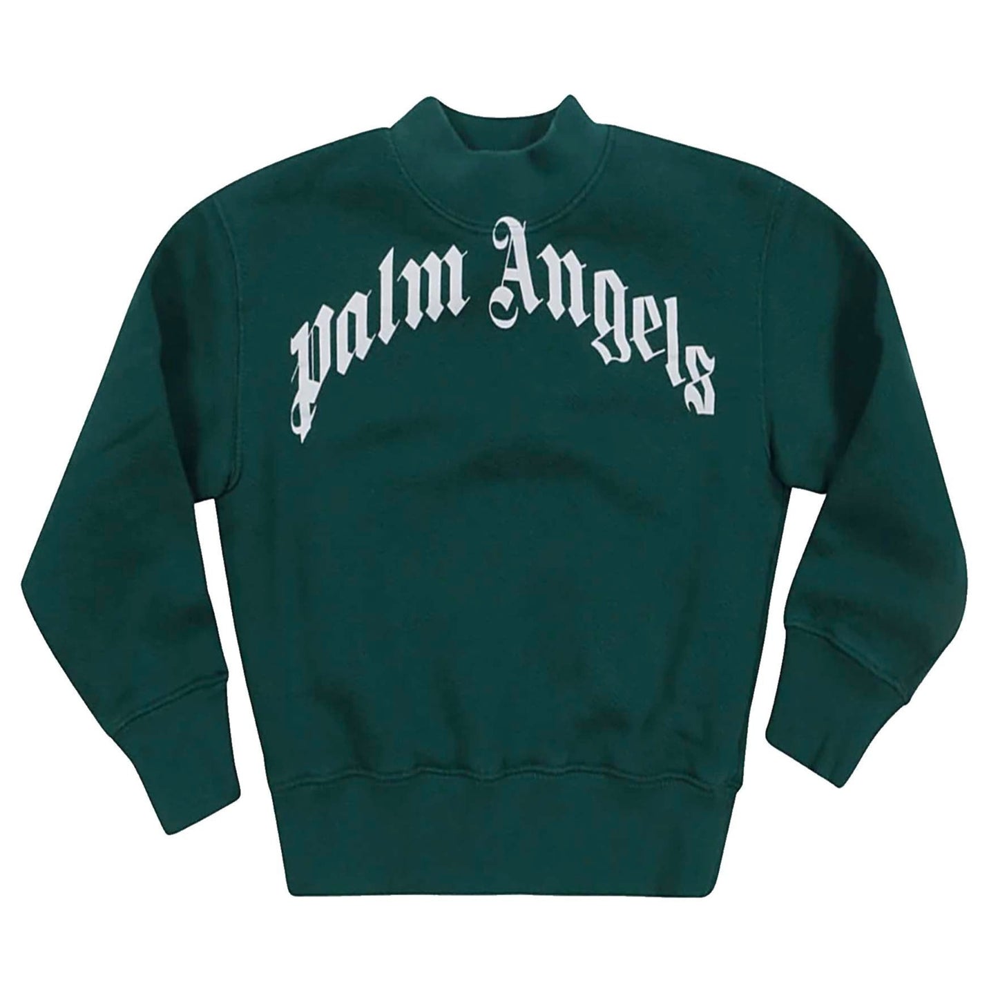 Kids Palm Angels Forest Green Sweatshirt - DANYOUNGUK