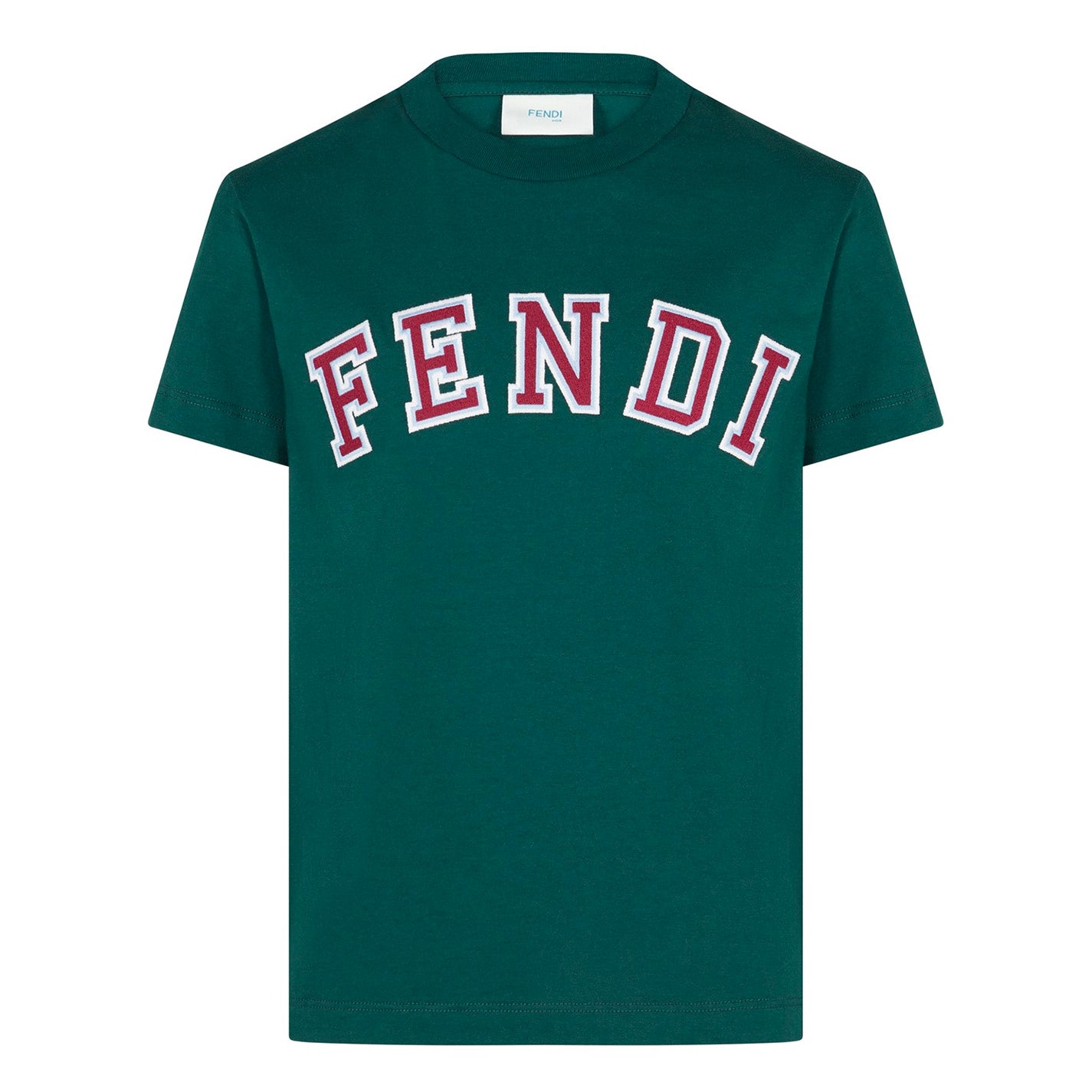Kids Fendi Embroidered Logo T-Shirt - DANYOUNGUK
