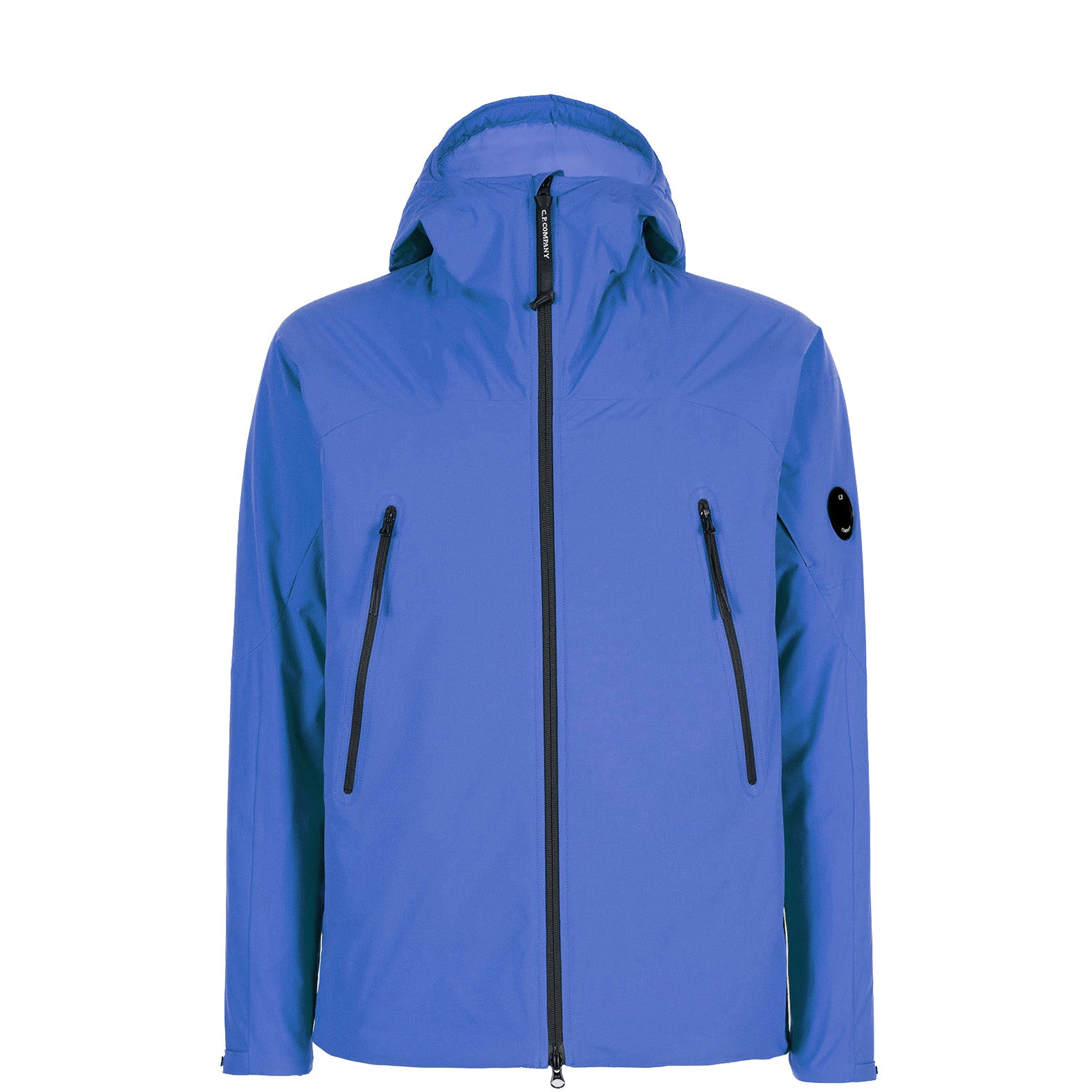 C.P. Company lens-detail hooded jacket - Blue