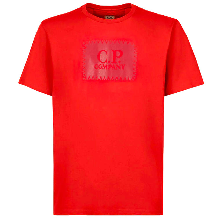 CP Company Red Stitch Logo T-Shirt - DANYOUNGUK