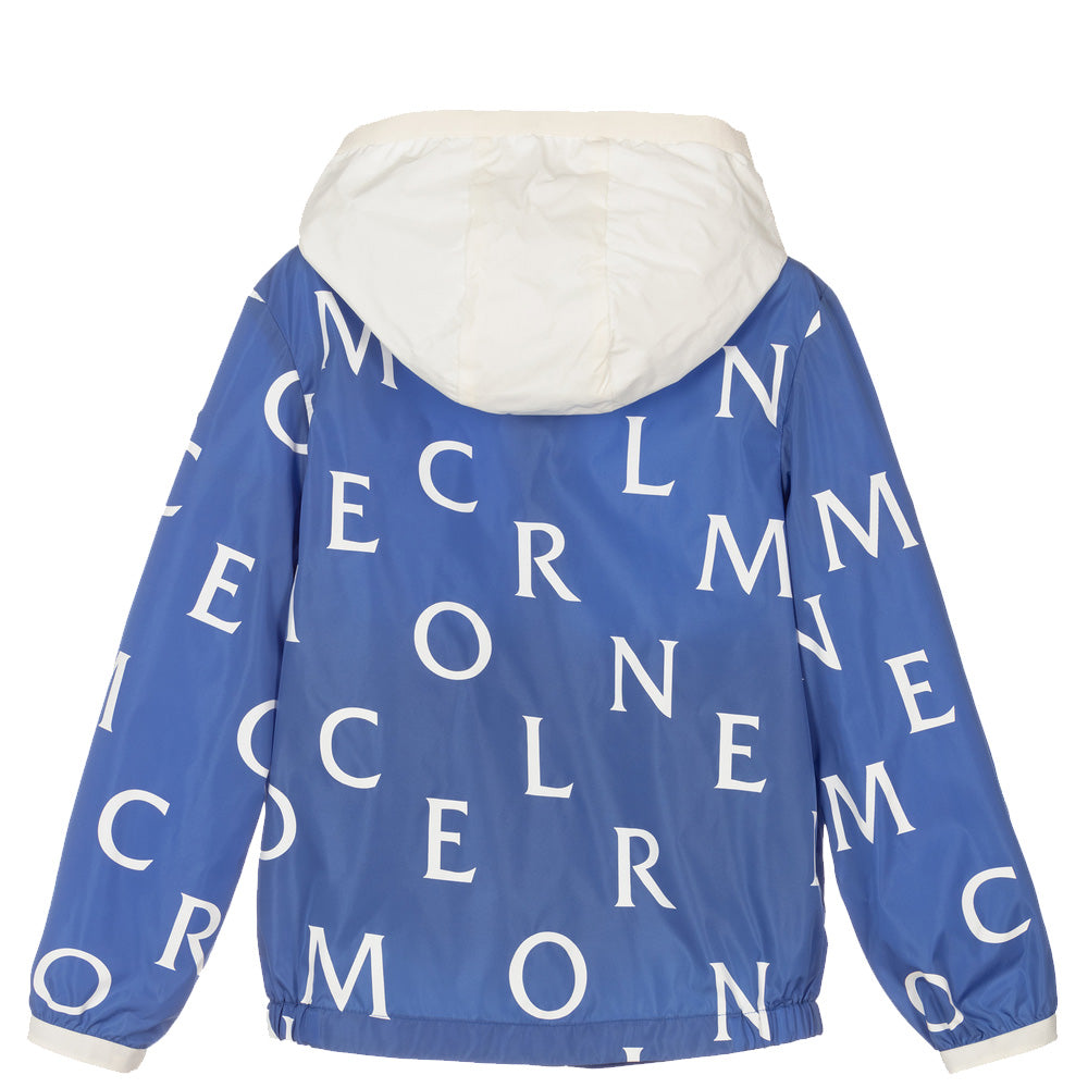 Kids Moncler Blue Logo Jacket - DANYOUNGUK