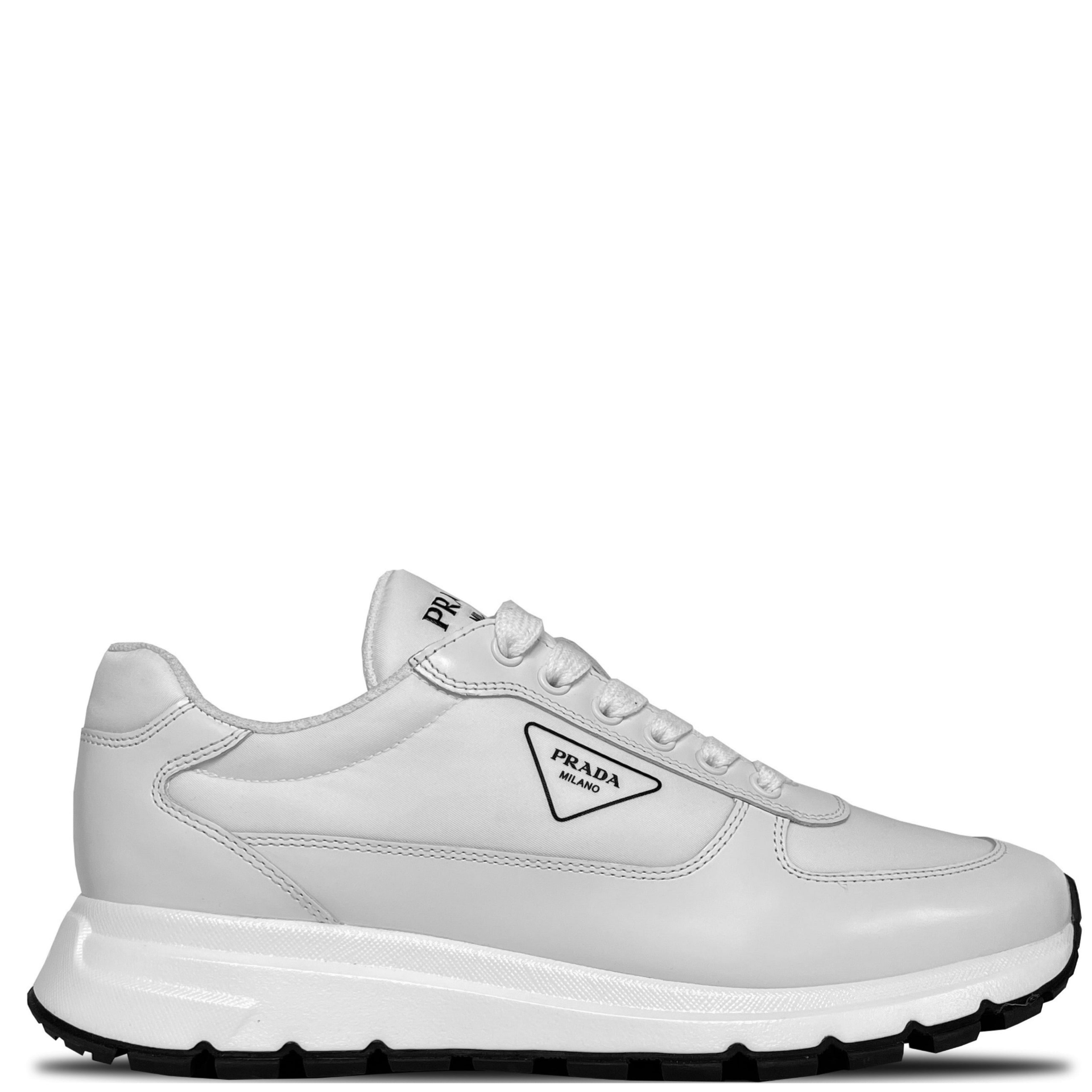 Prada trainers womens white online