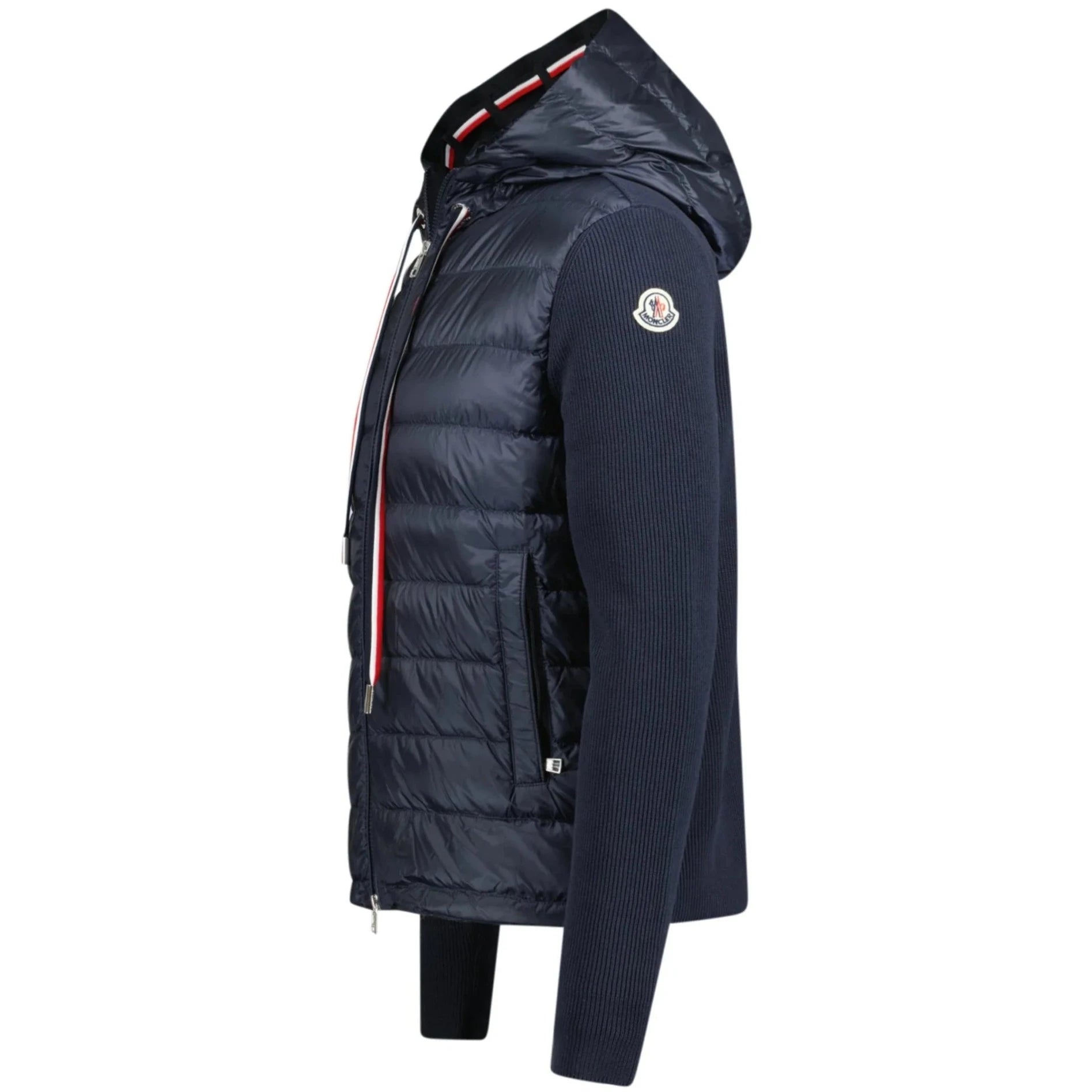 Moncler Navy Quilted Down Hoodie - DANYOUNGUK