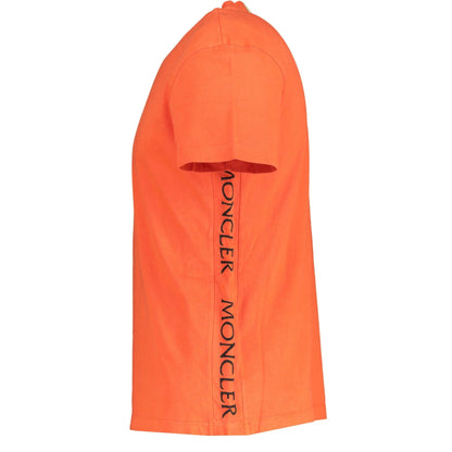 Moncler Orange Embroidered Side T-Shirt - DANYOUNGUK