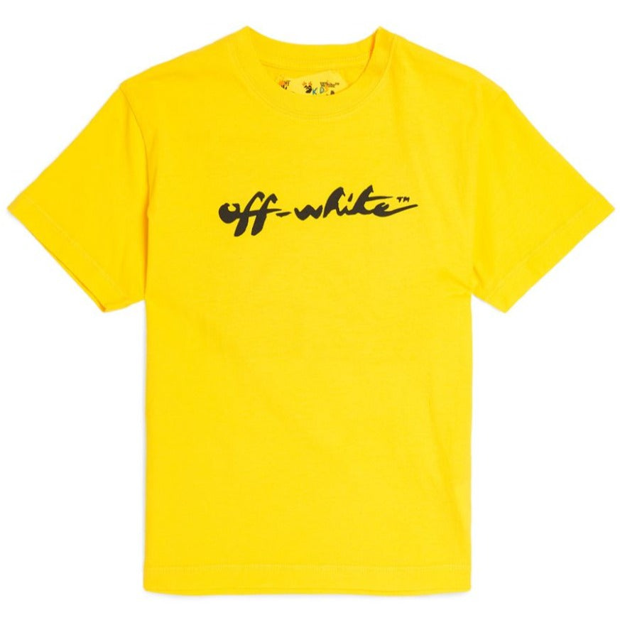 Kids Off-White Logo T-Shirt - DANYOUNGUK
