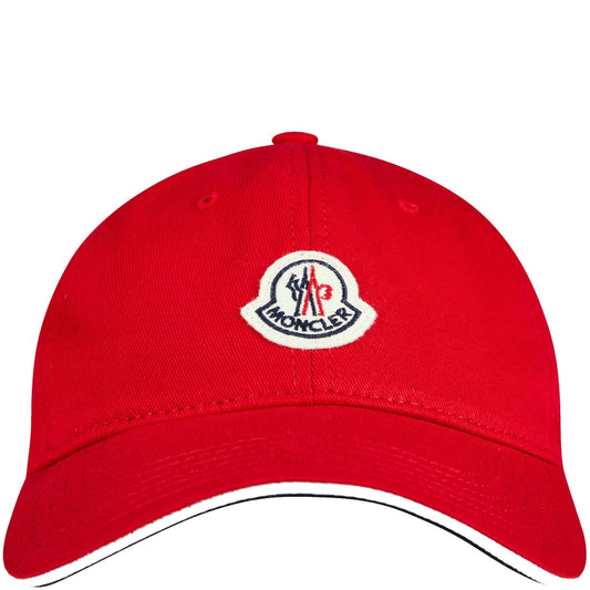 Moncler Red Logo Cap - DANYOUNGUK