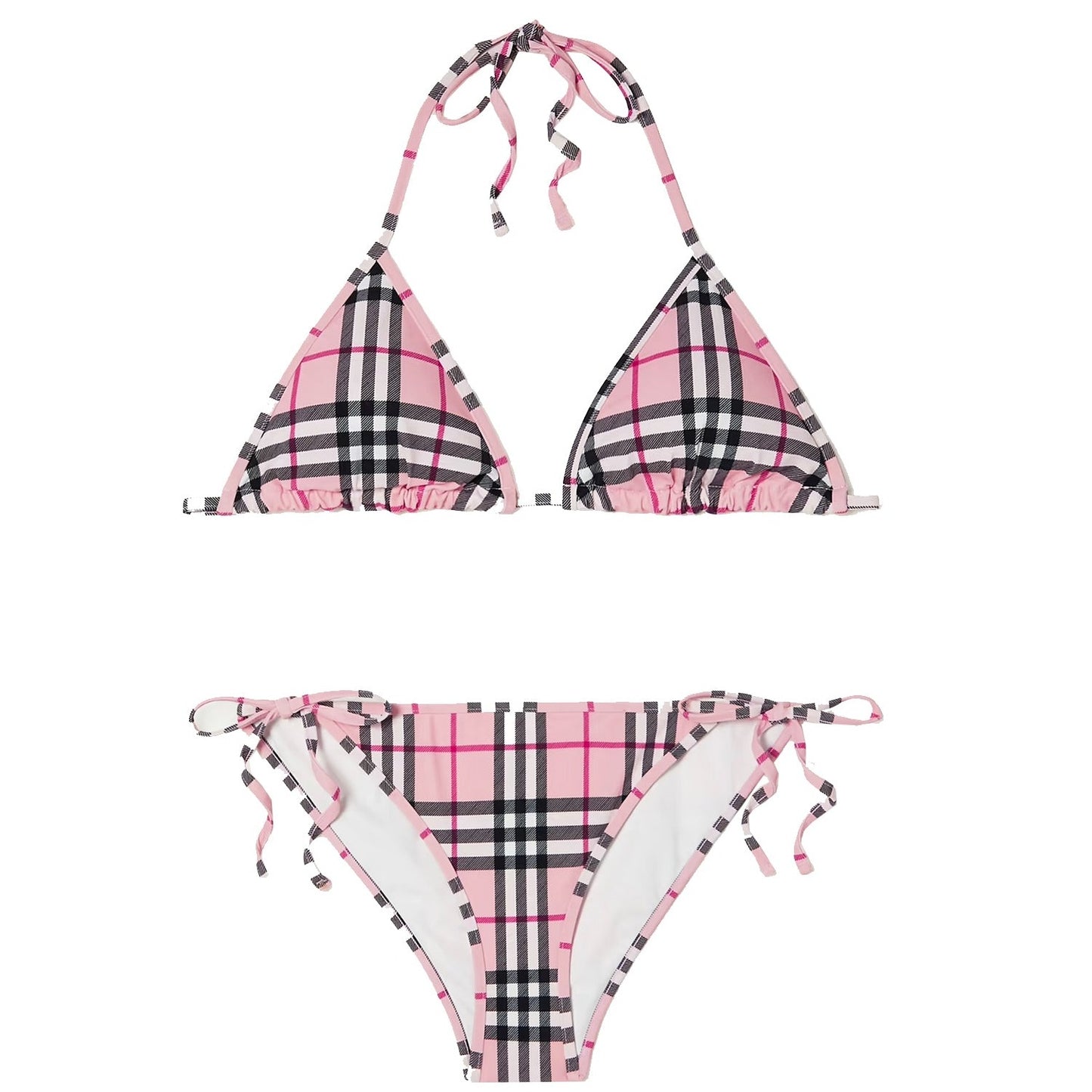 Womens Burberry Pink Check Bikini - DANYOUNGUK