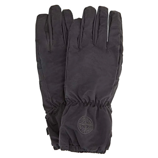 Stone Island Black Nylon Metal Gloves - DANYOUNGUK