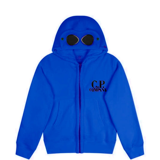 Kids CP Company Royal Blue Goggle Hoodie - DANYOUNGUK