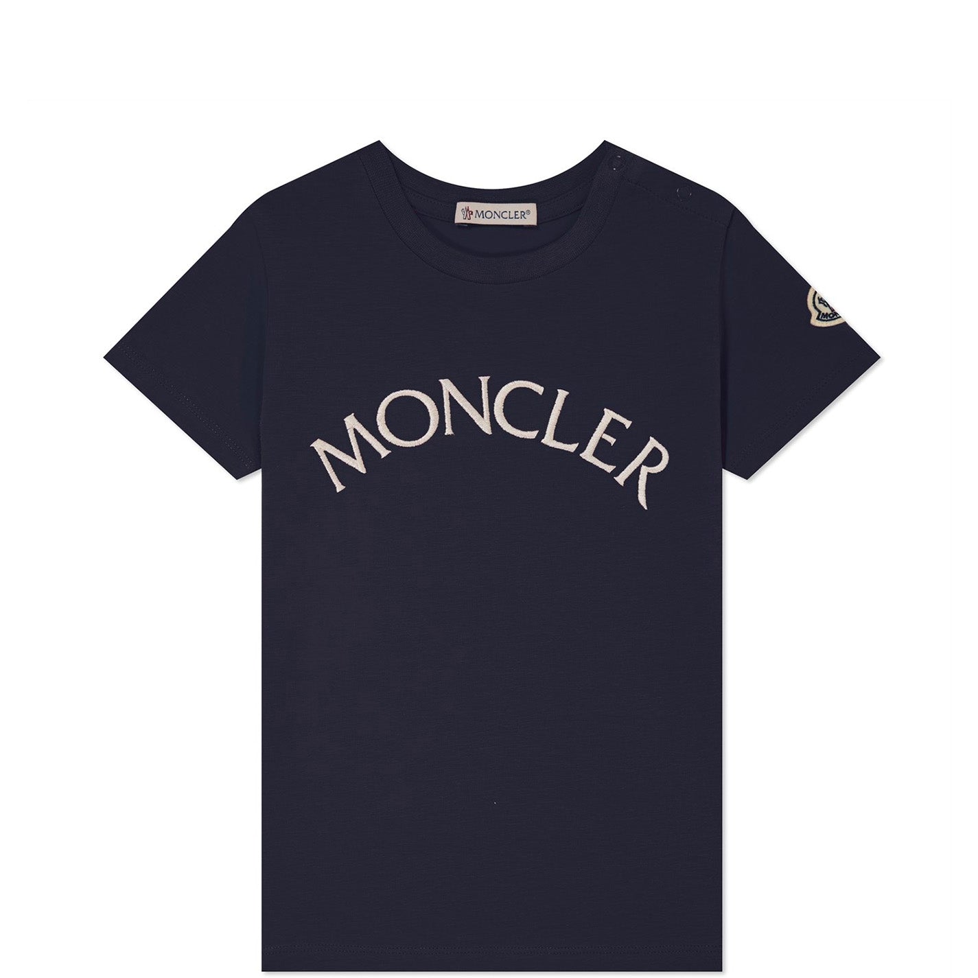 Kids Moncler Embroidered Logo T-Shirt - DANYOUNGUK