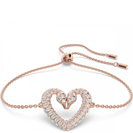Swarovski Rose Gold Heart Bracelet - DANYOUNGUK