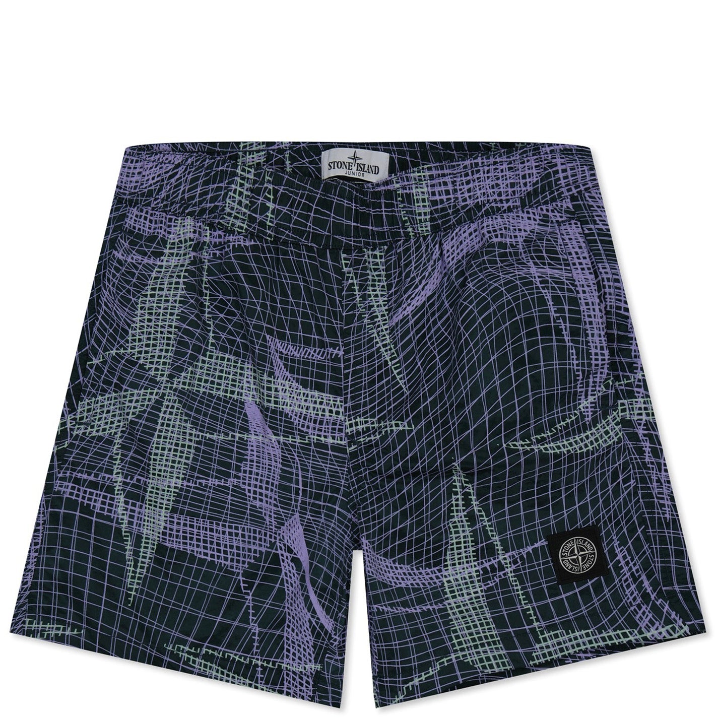 Kids Stone Island Compass Print Swimshorts - DANYOUNGUK