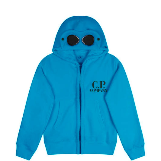 Kids CP Company Sky Blue Goggle Hoodie - DANYOUNGUK
