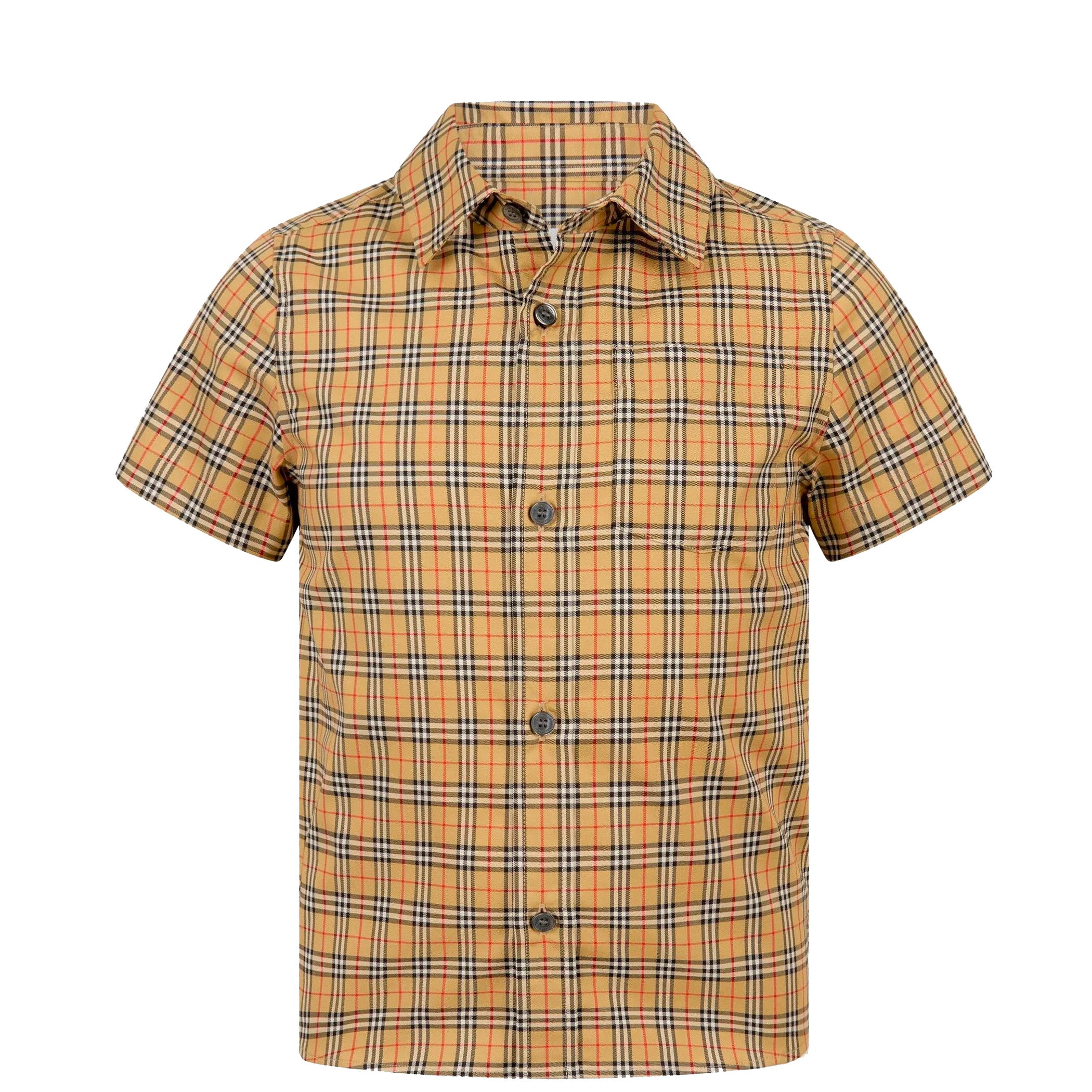 Kids Burberry Check Short Sleeve Shirt DANYOUNGUK