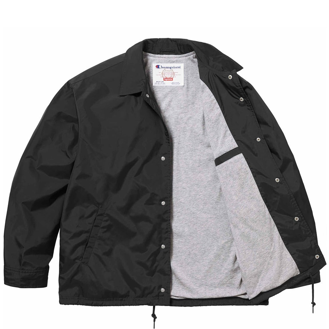 Supreme x Champion Black Coach Jacket – DANYOUNGUK