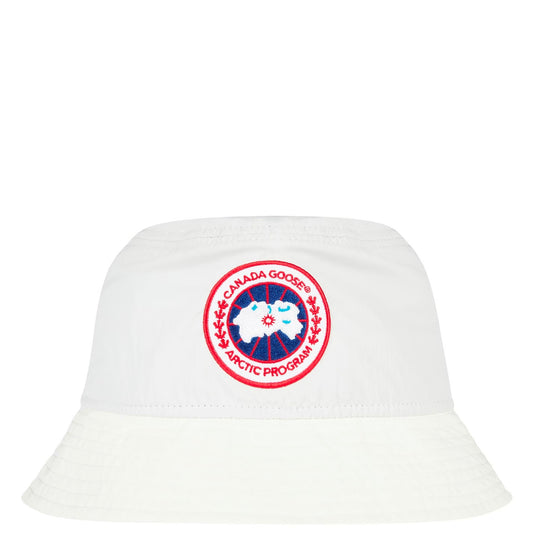 Canada Goose White Bucket Hat - DANYOUNGUK