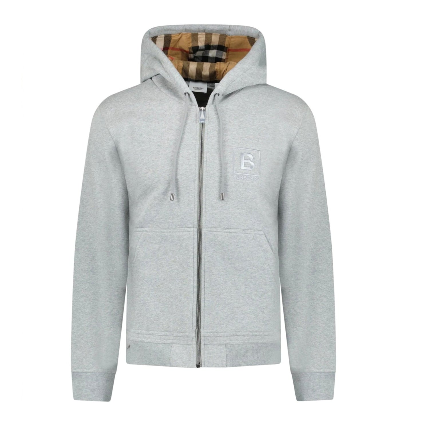 Womens Burberry Grey Fordson Hoodie - DANYOUNGUK