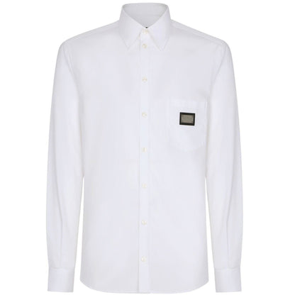 Dolce & Gabbana White Plaque Shirt