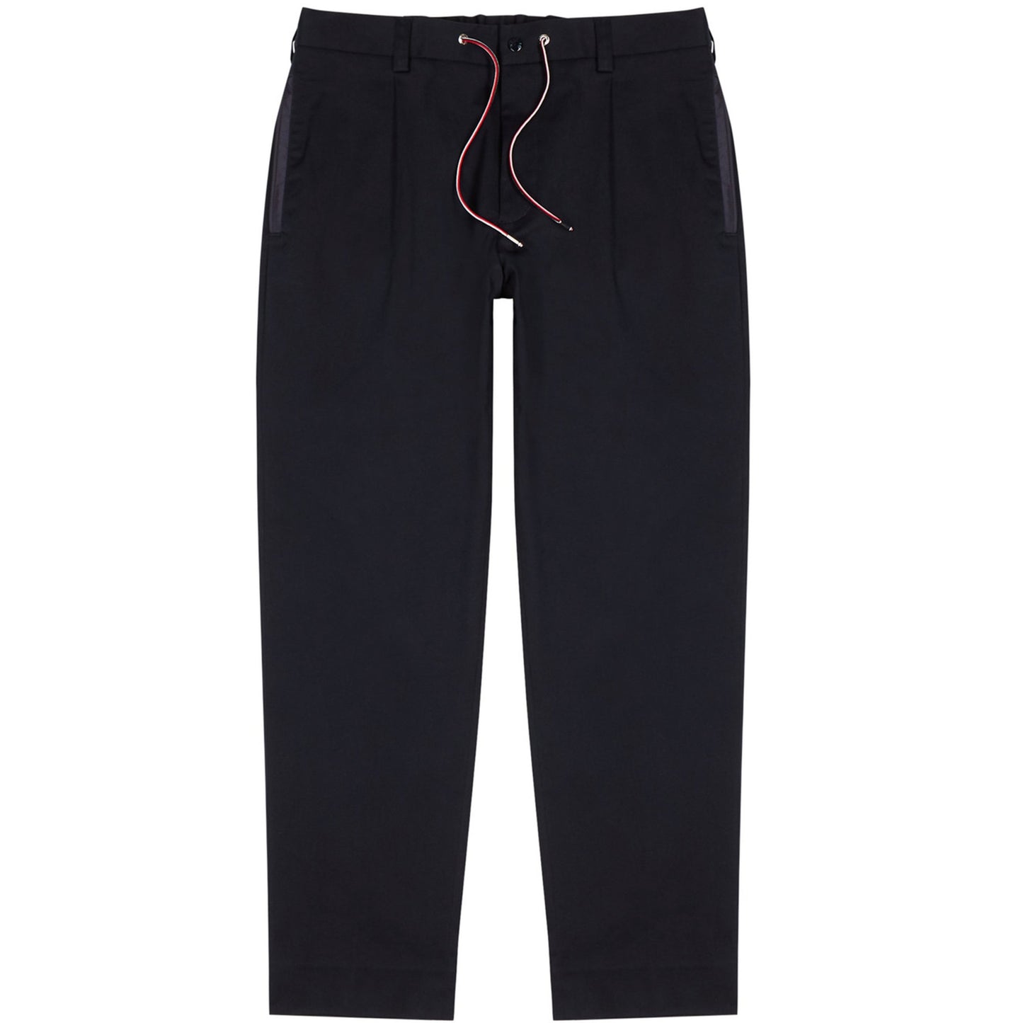 Moncler Navy Stretch Cotton Trousers