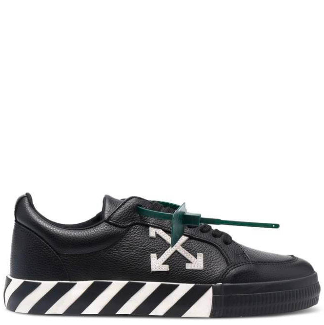 Off-White Leather Vulcanised Trainers - DANYOUNGUK