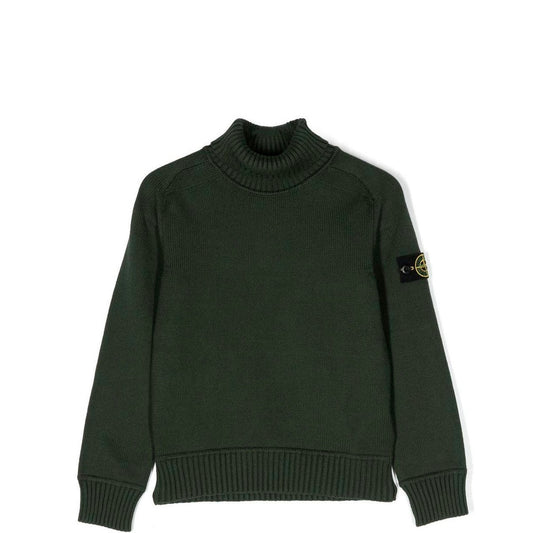 Stone Island Junior Knitted Turtleneck Sweatshirt - DANYOUNGUK