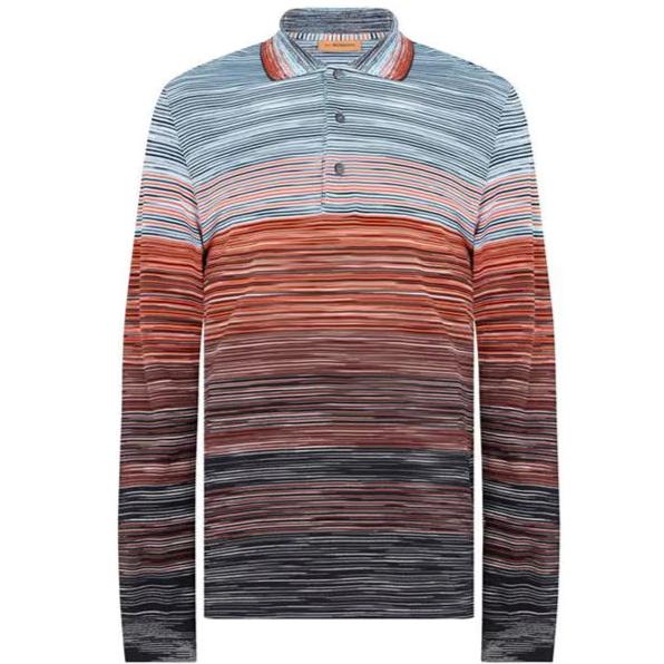 Missoni Classic Stripe Long Sleeve Polo