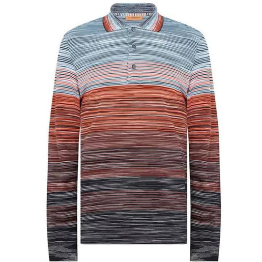 Missoni Classic Stripe Long Sleeve Polo