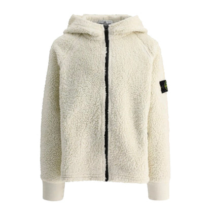 Kids Stone Island Sherpa Fleece Hoodie - DANYOUNGUK