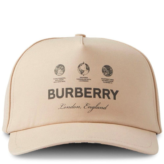 Burberry Globe Logo Cotton Cap - DANYOUNGUK
