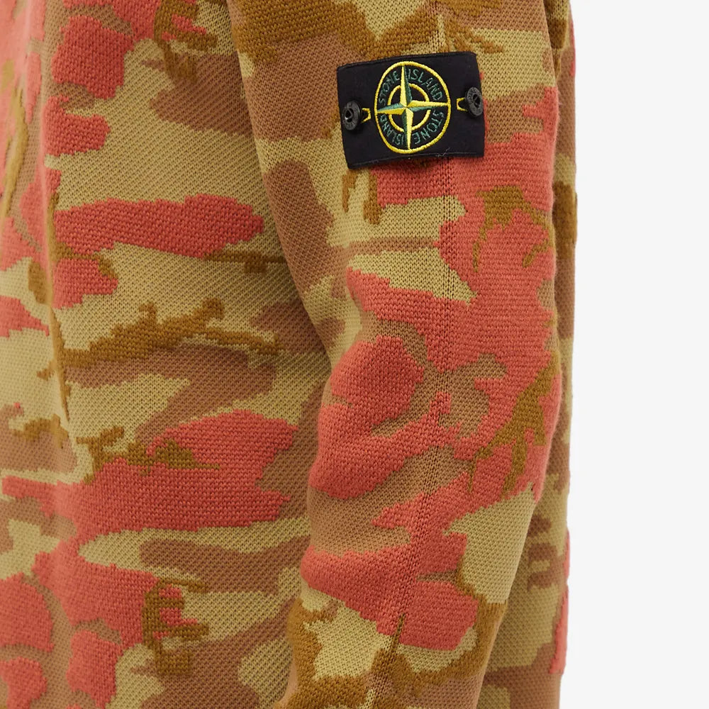 Stone island 2025 red camo jacket
