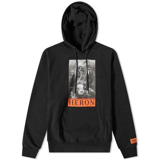 Heron Preston Black Heron Print Hoodie - DANYOUNGUK