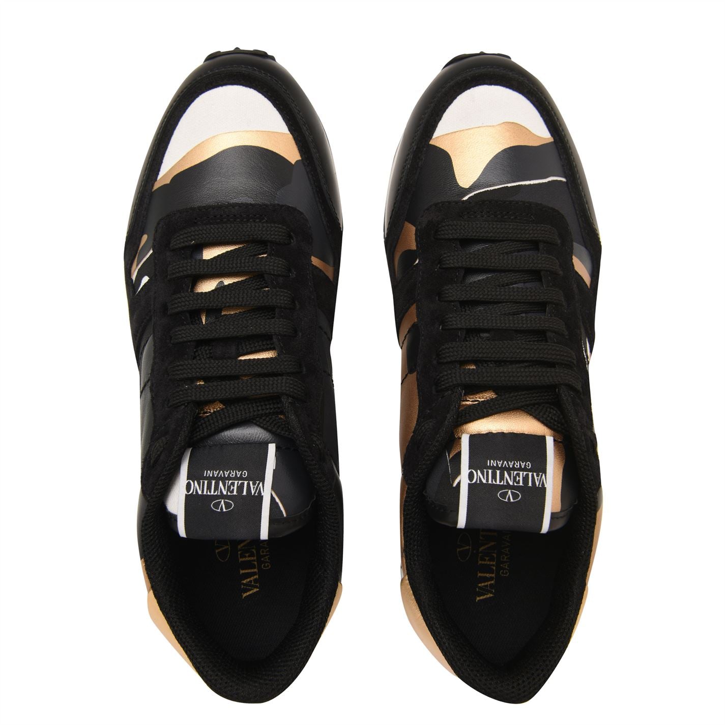 Black and gold outlet valentino shoes