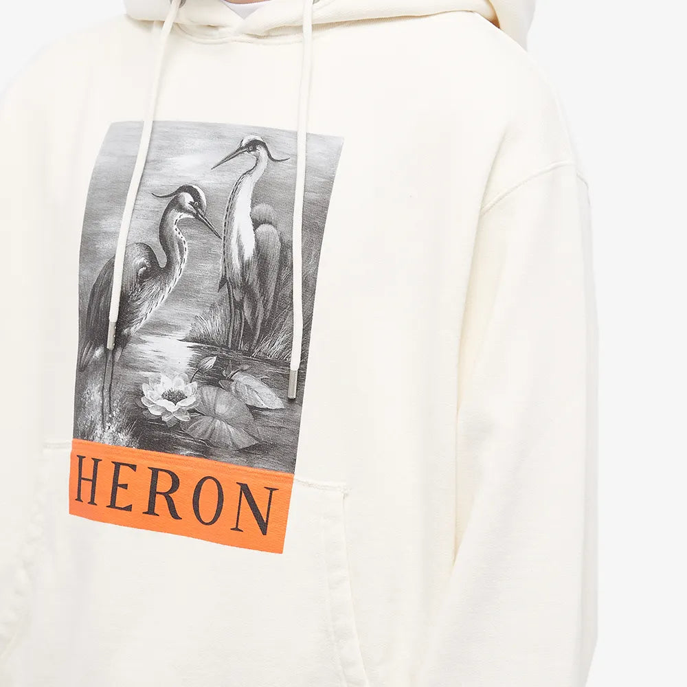 Heron Preston White Heron Print Hoodie - DANYOUNGUK