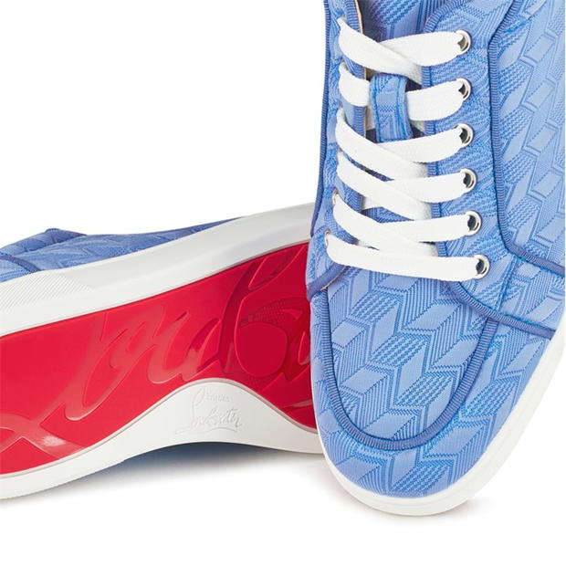 Christian louboutin blue outlet trainers