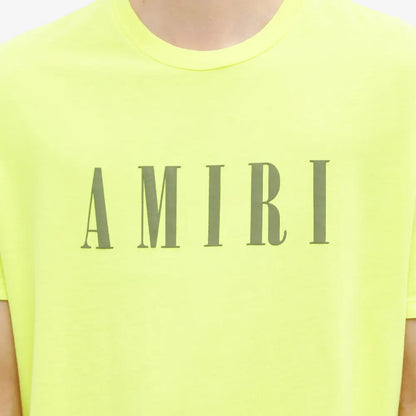 Amiri Lime Logo T-Shirt - DANYOUNGUK