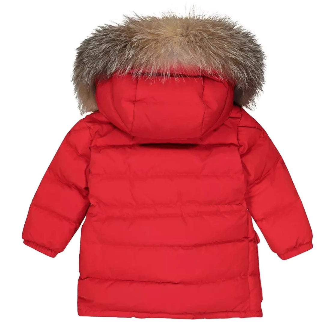 Red moncler baby top coat