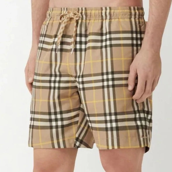 Burberry Truffle Check Pattern Swimshorts - DANYOUNGUK