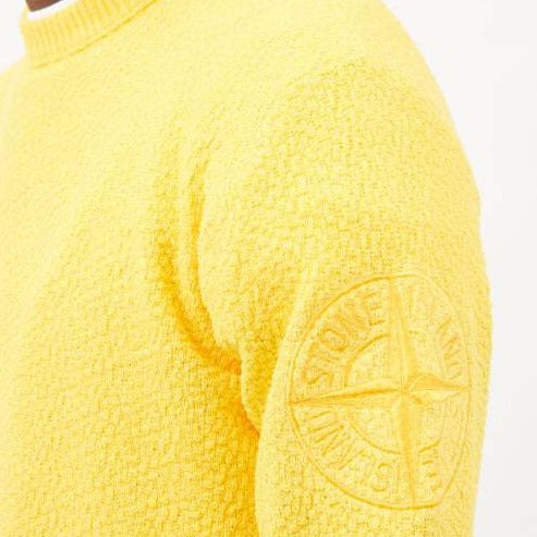 Stone island outlet yellow sweater