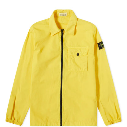 Kids Stone Island Yellow Overshirt - DANYOUNGUK