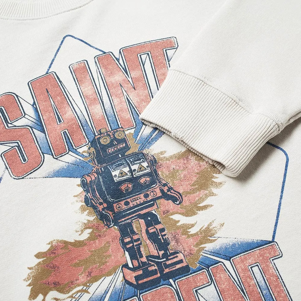 Womens Saint Laurent Robot Sweatshirt - DANYOUNGUK