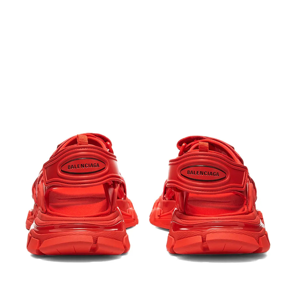Womens Balenciaga Red Track Sandals - DANYOUNGUK