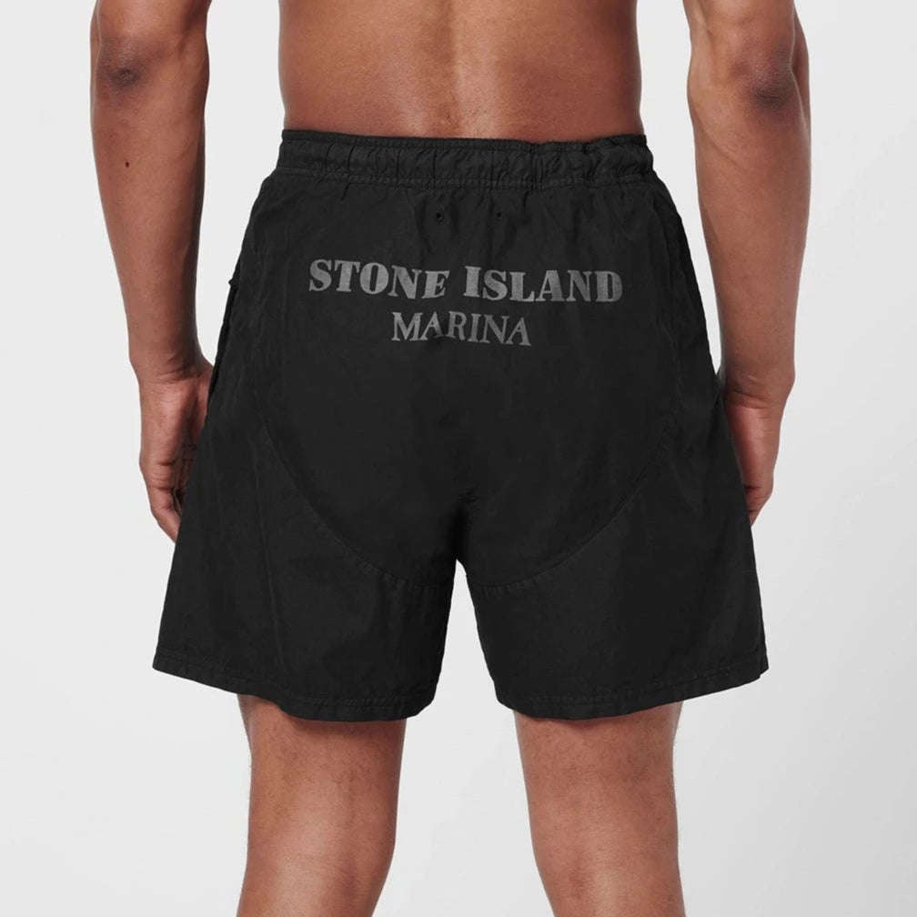 Stone Island Marina Black Swimshorts - DANYOUNGUK